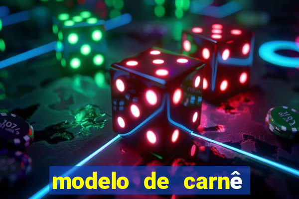 modelo de carnê de pagamento word